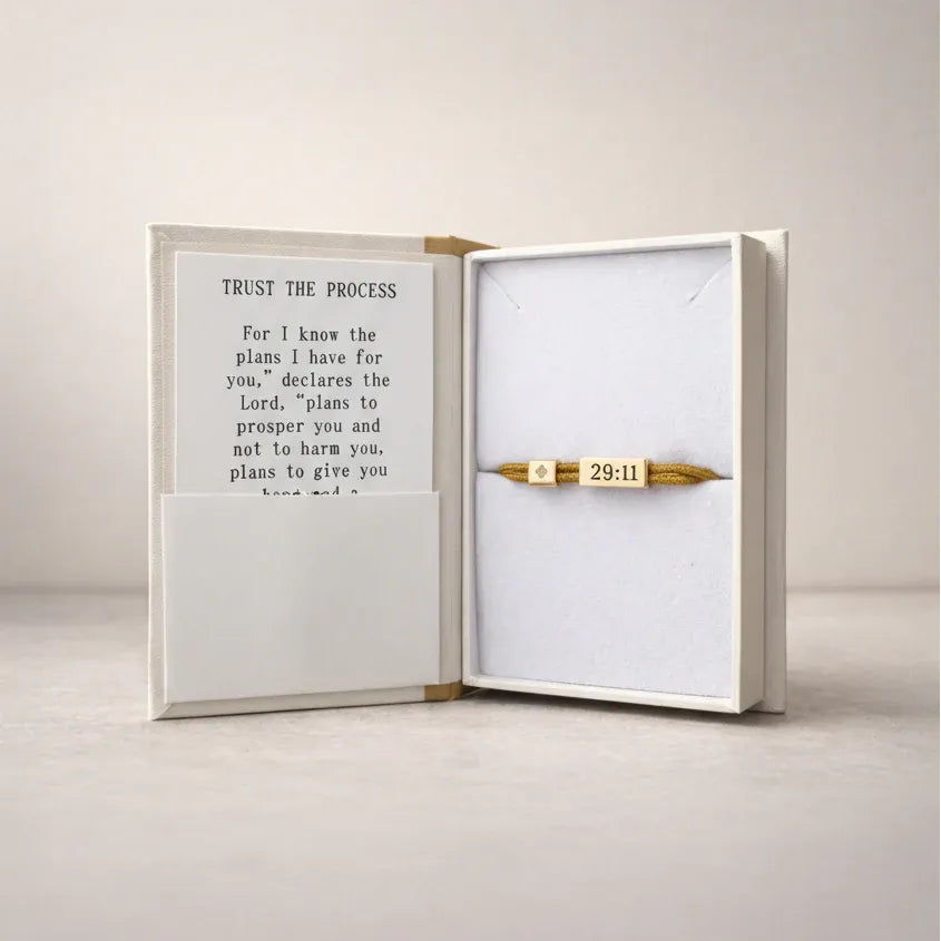 Sentiment Cord Bracelet-Jeremiah 29:11