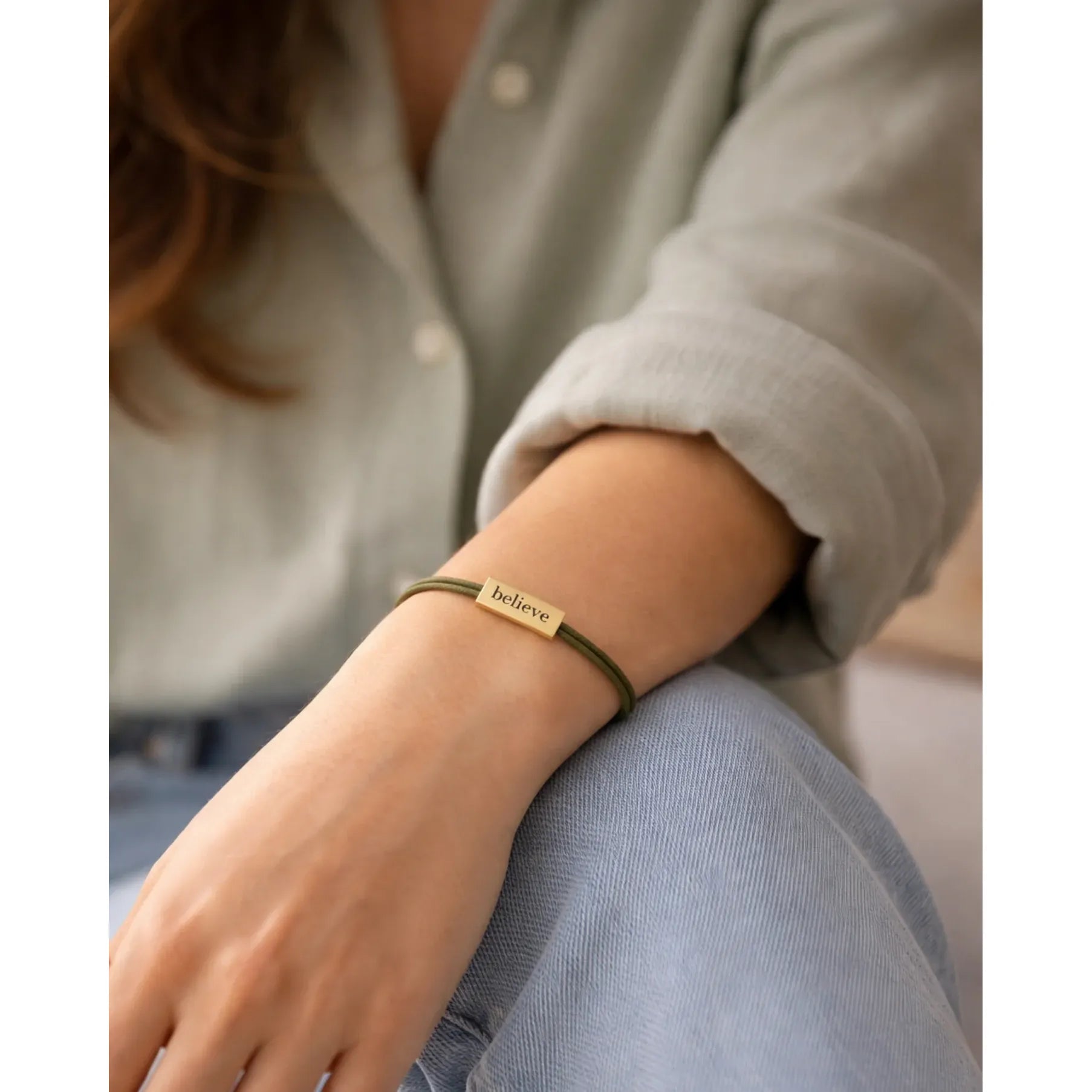 Sentiment Cord Bracelet-Believe