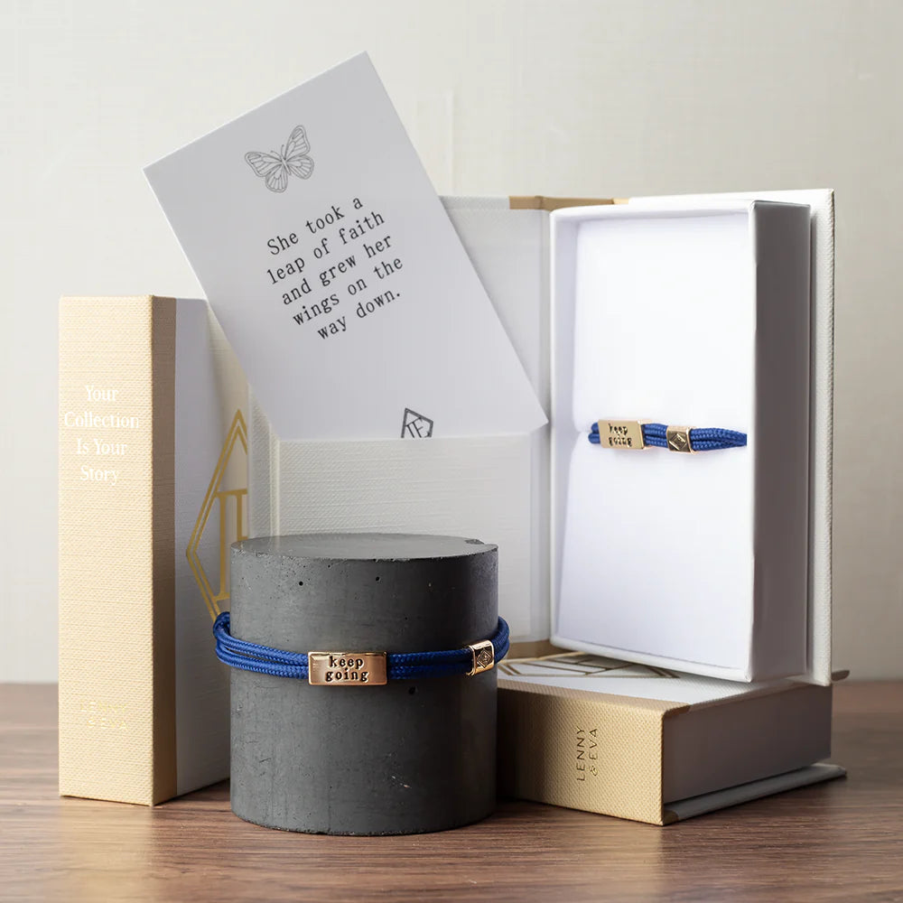 Sentiment Cord Bracelet-Keep Going