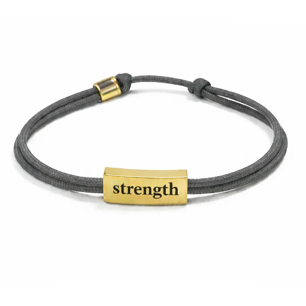 Sentiment Cord Bracelet-Strength