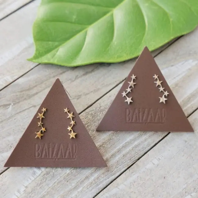 Tiny Star Brass Ear Climber