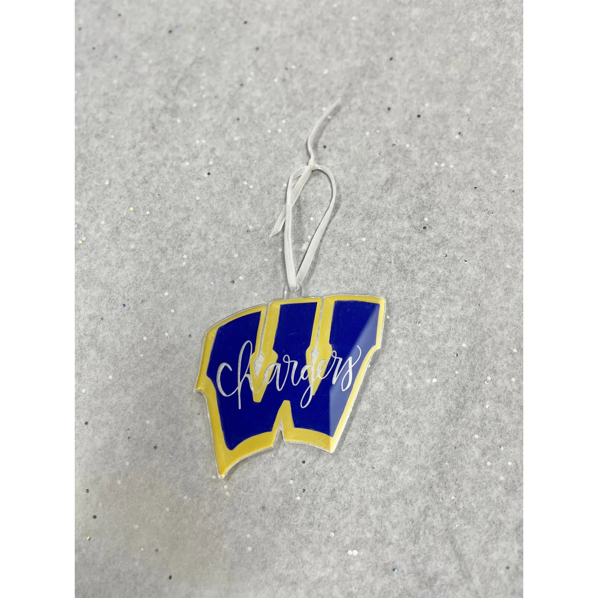 J. Bell Art: Westview Chargers Acrylic Ornament