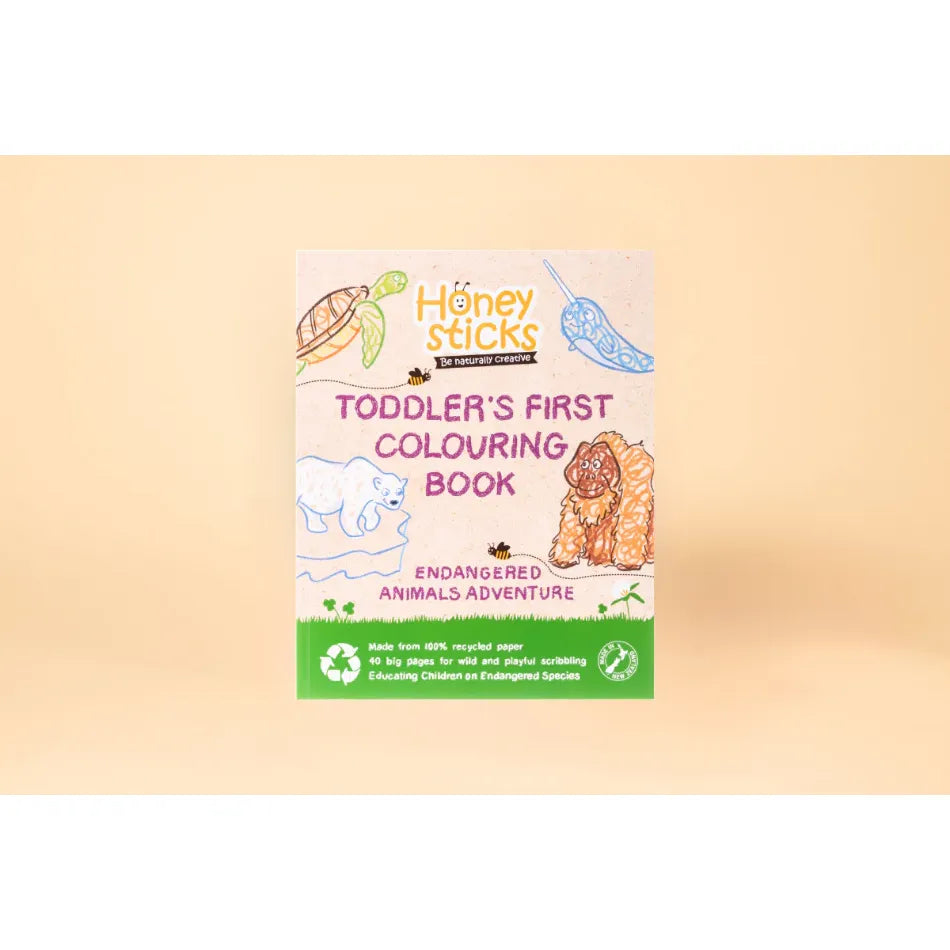 Toddlers First Coloring Book - An Endangered Animals Adventure