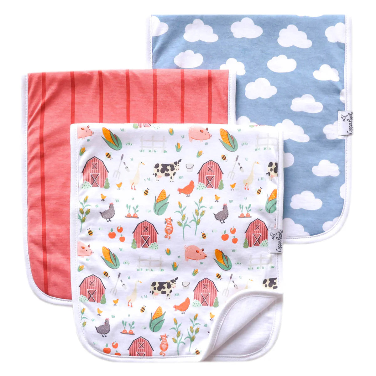 Farmstead Burp Cloth Set