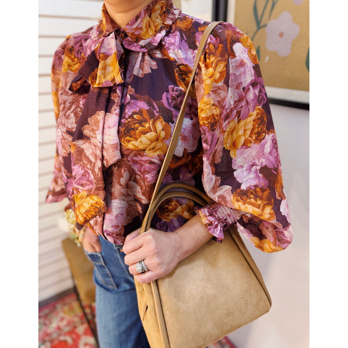 Autumn Bold Floral Top
