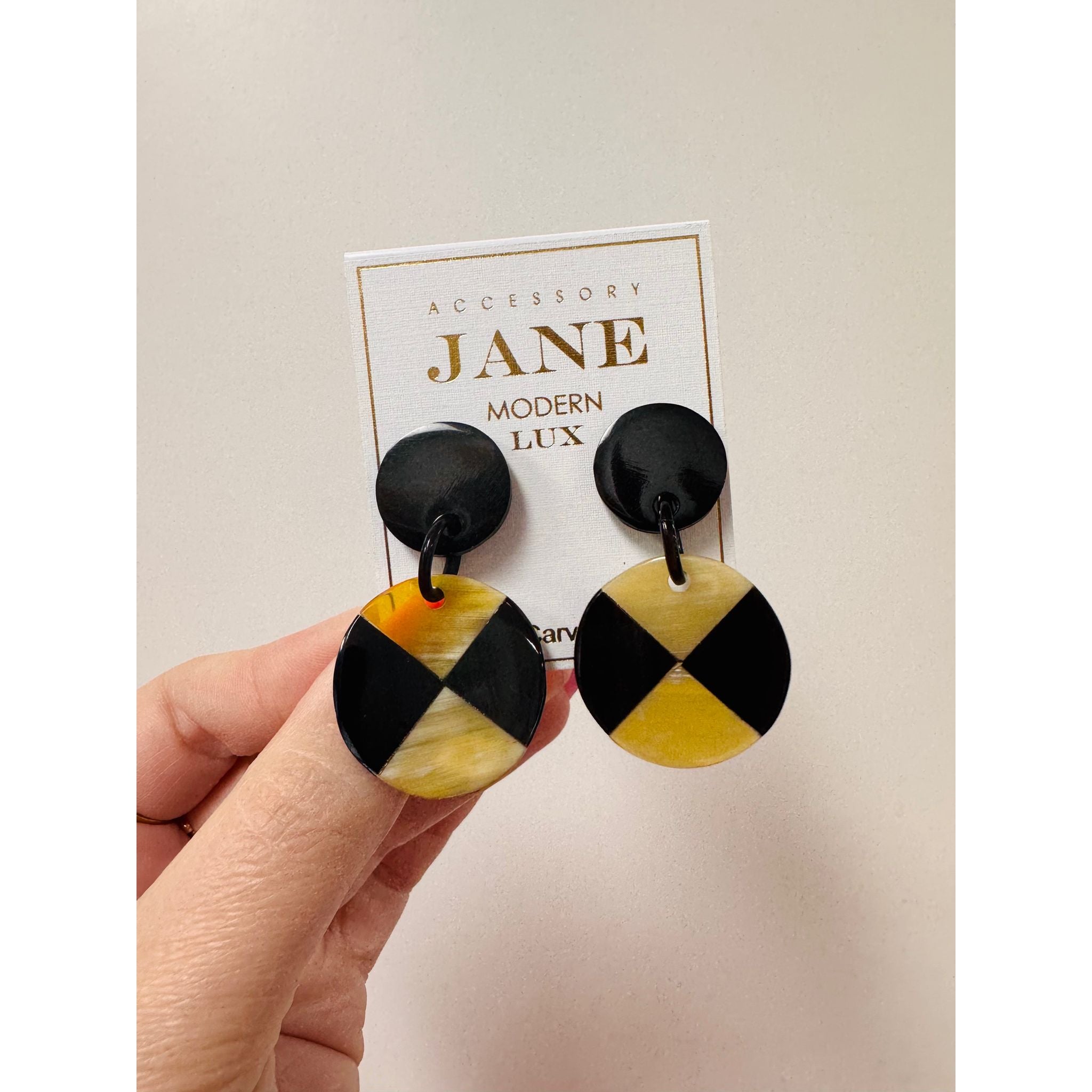 Small Cross Roads Earrings