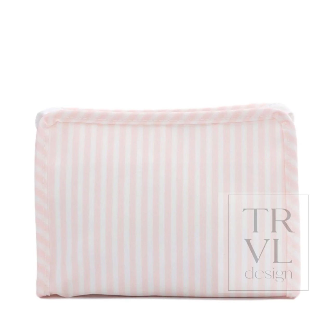 TRVL Design | Roadie Small Zip Pouch Pimlico Stripe Pink