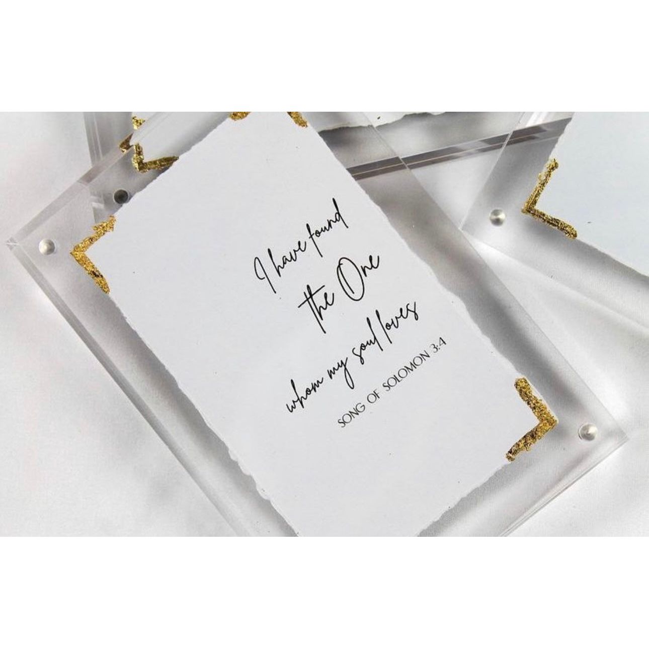 Song of Solomon 3:4 Acrylic Block
