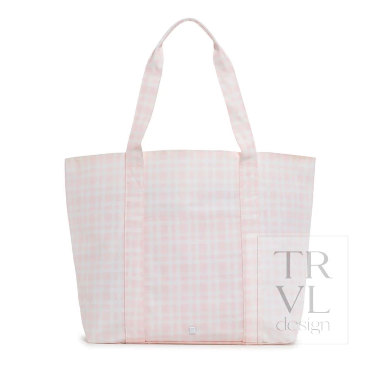 TRVL Designs | Jumbo Tote - X-Large Tote Pimlico Plaid Pink
