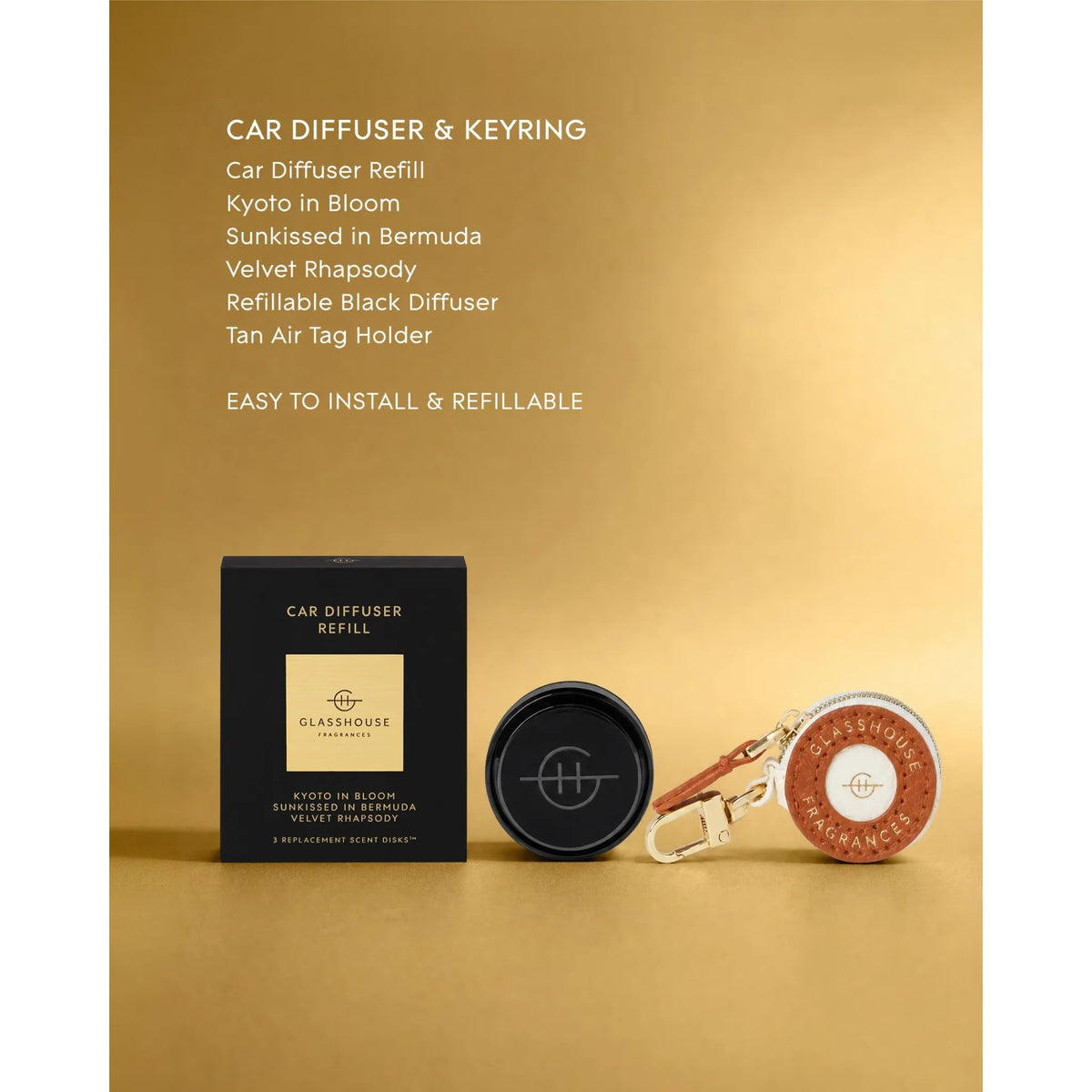 Glasshouse | Car Diffuser Gift Set