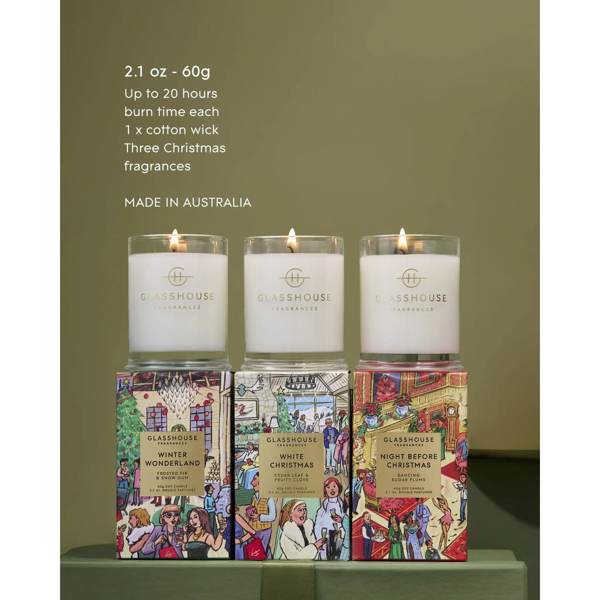 Glasshouse | Christmas Trio