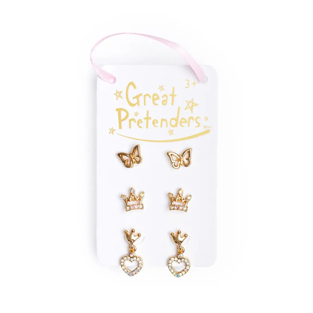 Boutique Royal Crown Studded Earrings