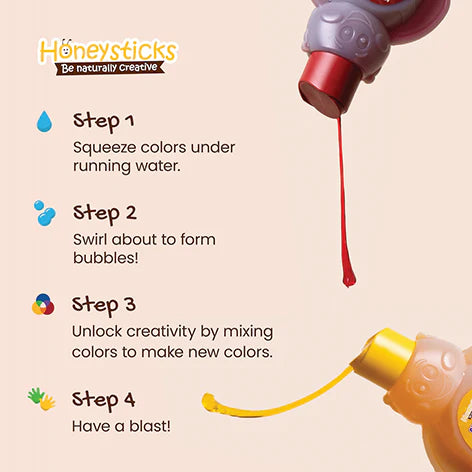 Honeysticks Color Mixing Bubble Bath