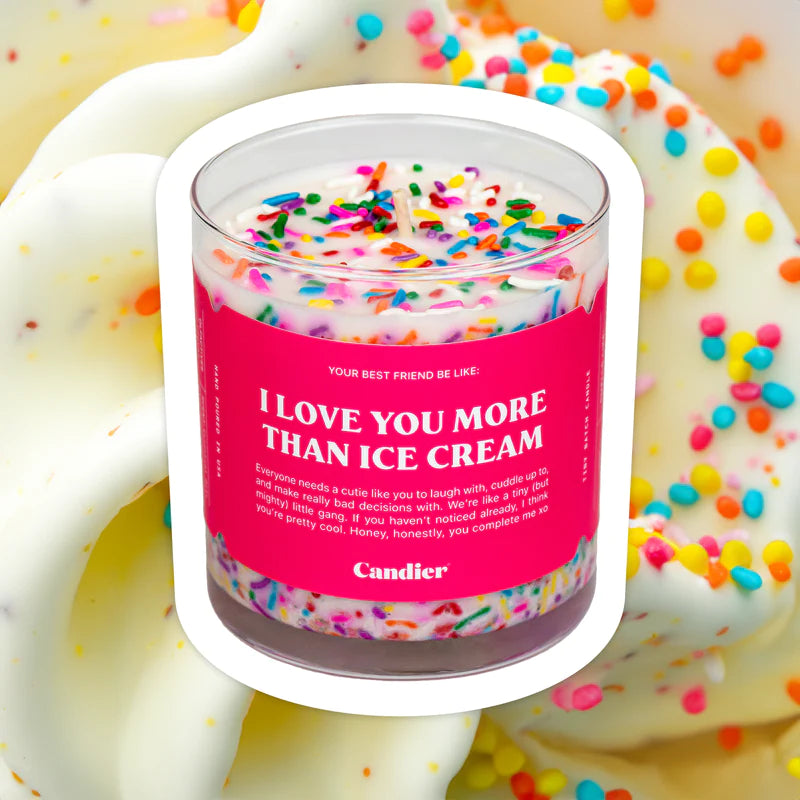 I Love You More Than Ice Cream Candle