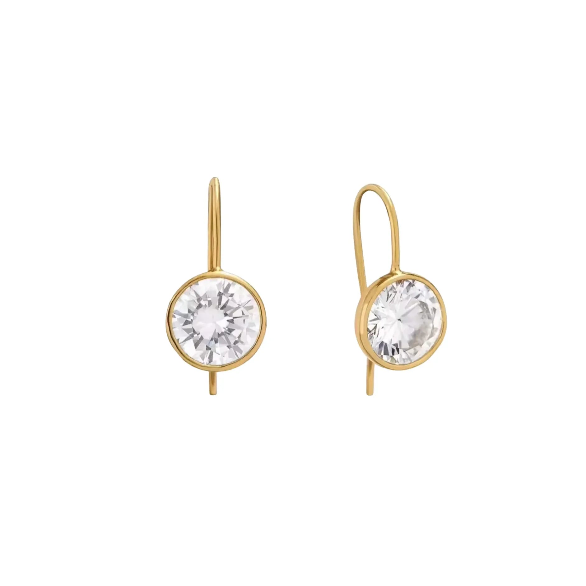 Shay Gold Bezel Diamond Earring