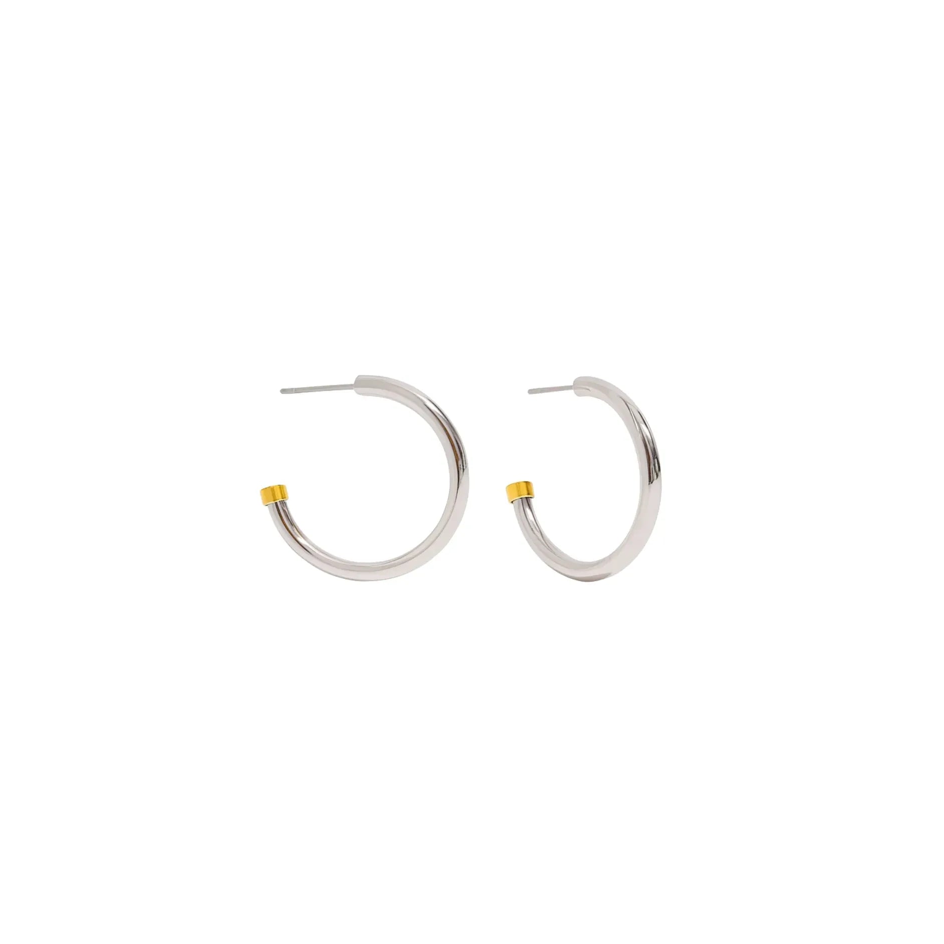 Ella Two Toned Hoops