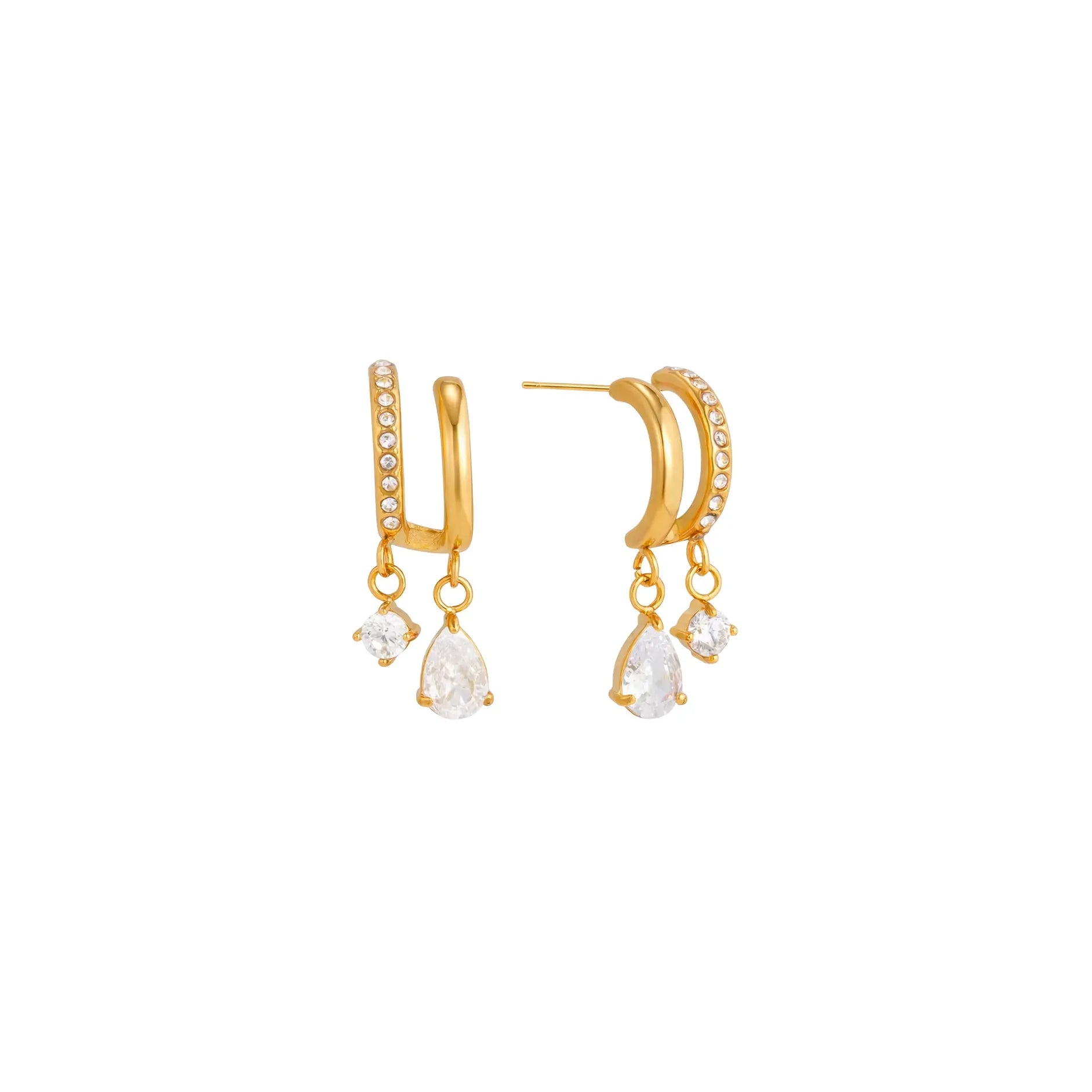 Mallori Charm Hoops