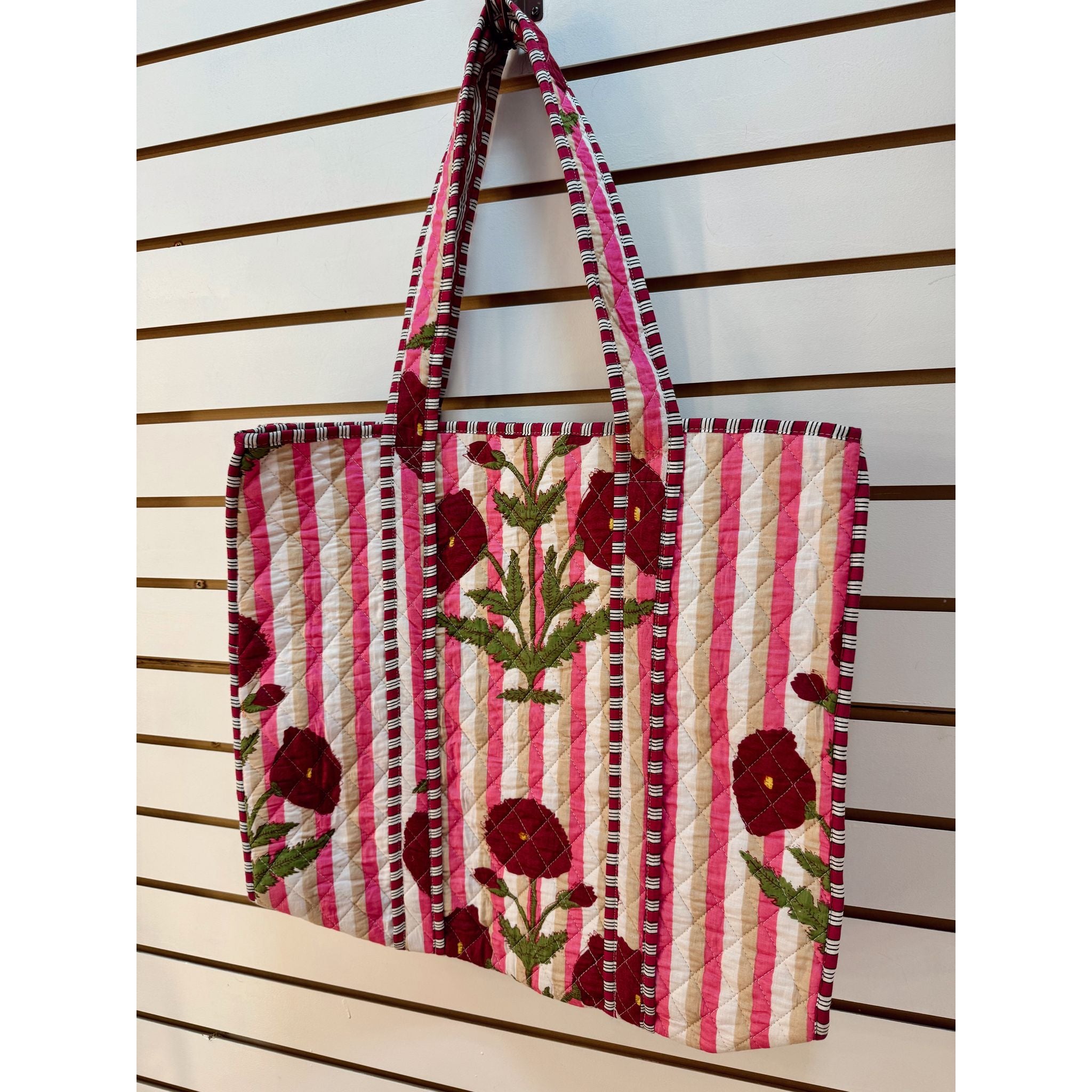 Boho Quilted Tote Bag