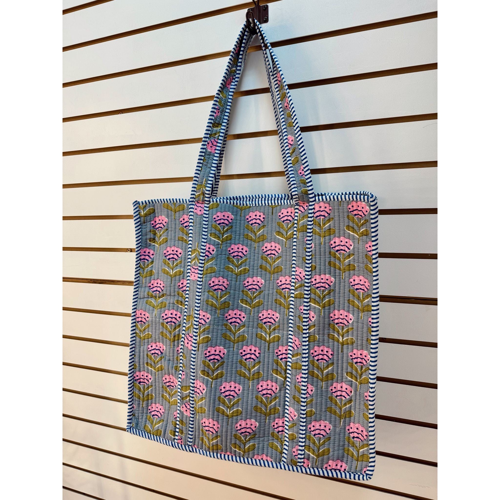 Boho Quilted Tote Bag