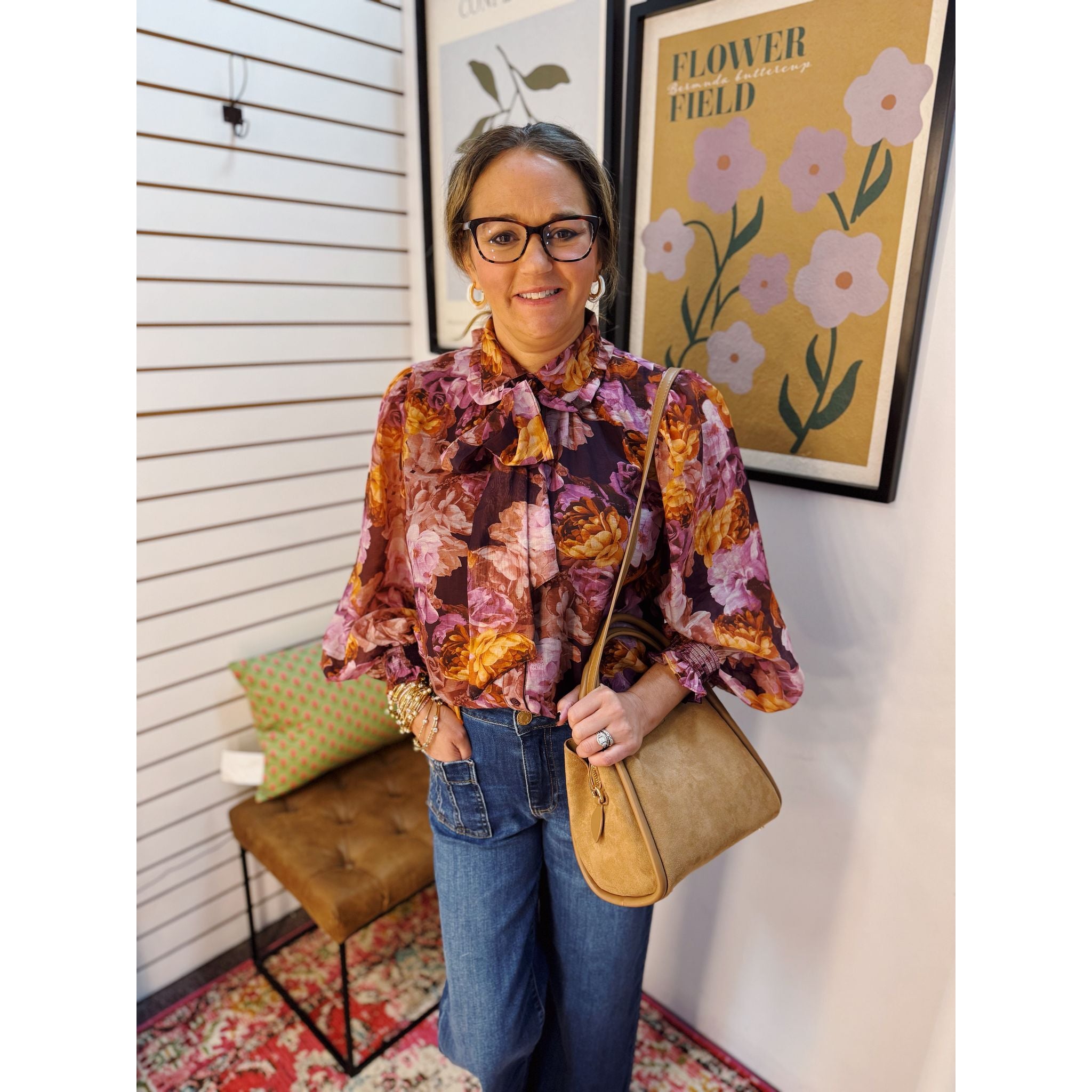 Autumn Bold Floral Top