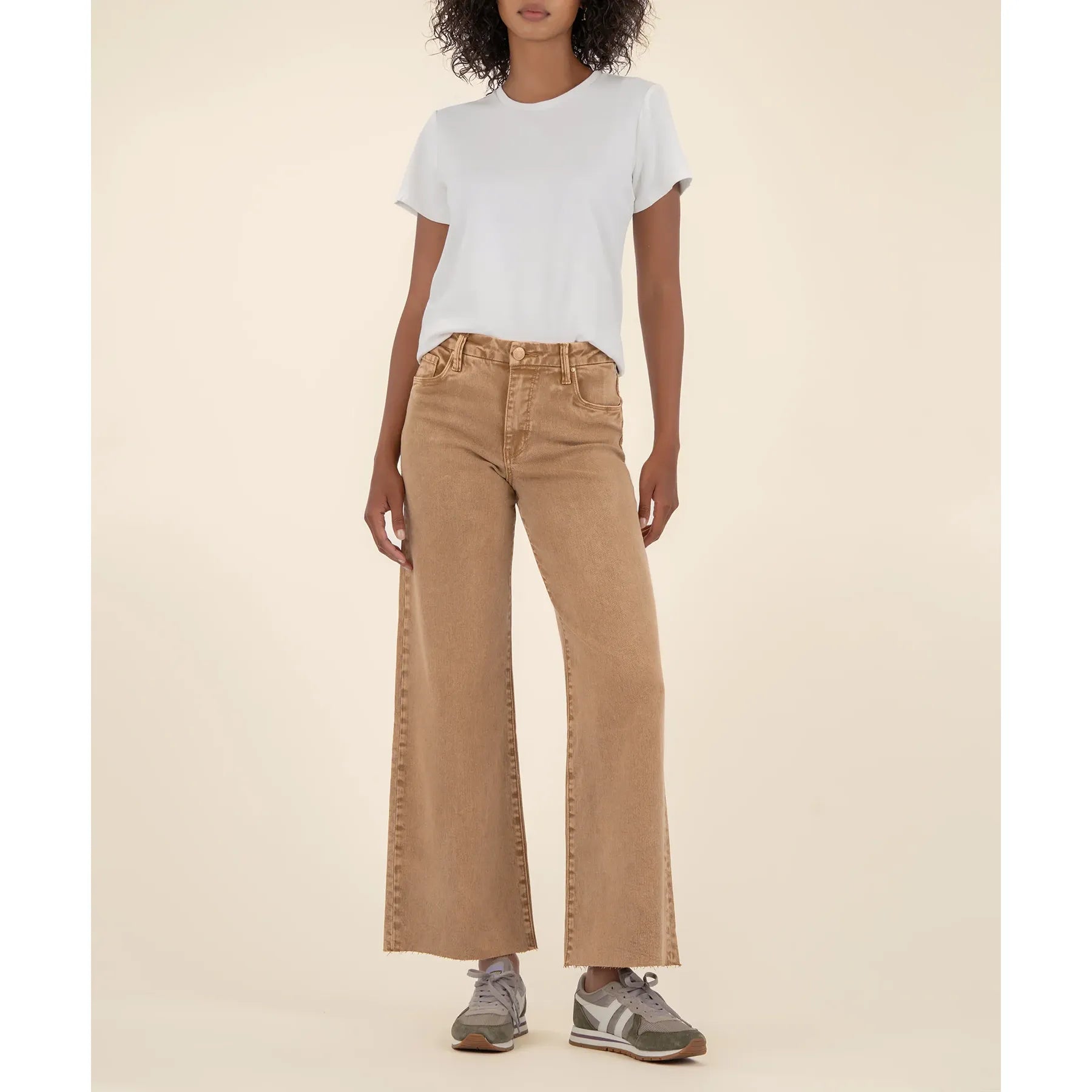 KUT Meg Chestnut High Rise Wide Leg