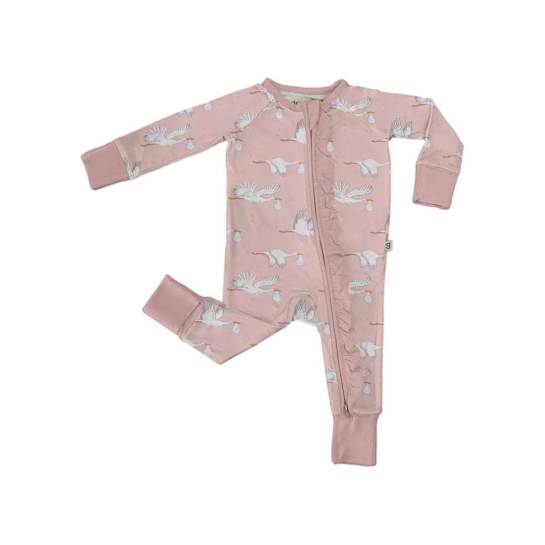 Stork Zip PJ's 0-3 Months