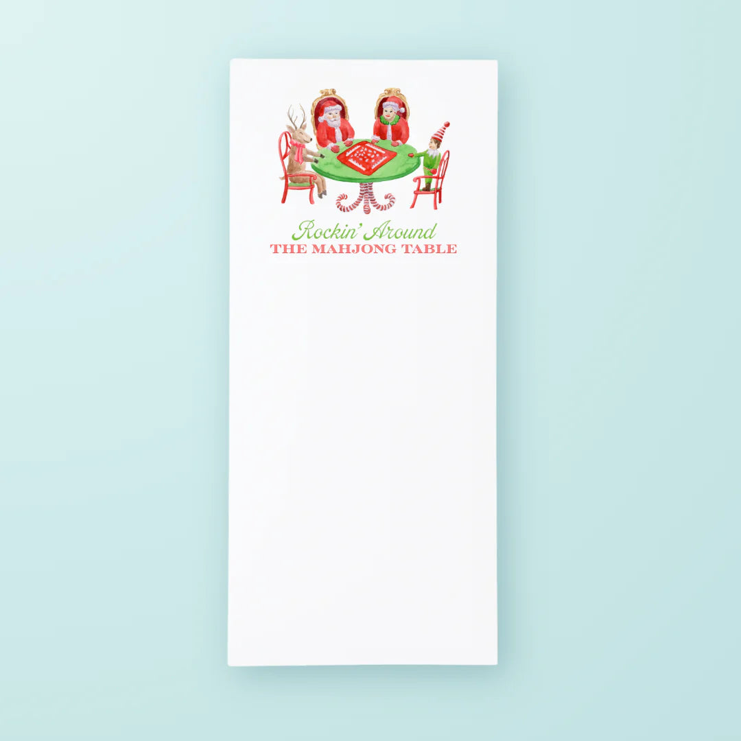 Christmas Mahjong List Pad