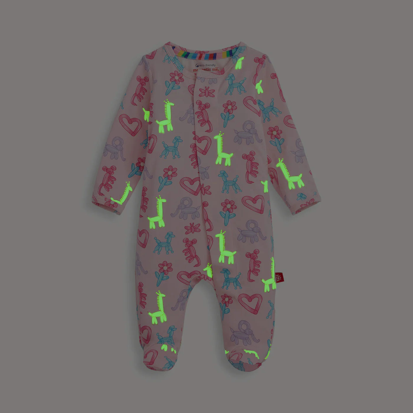 Magnetic Me Party Animal Glow in the Dark Footie