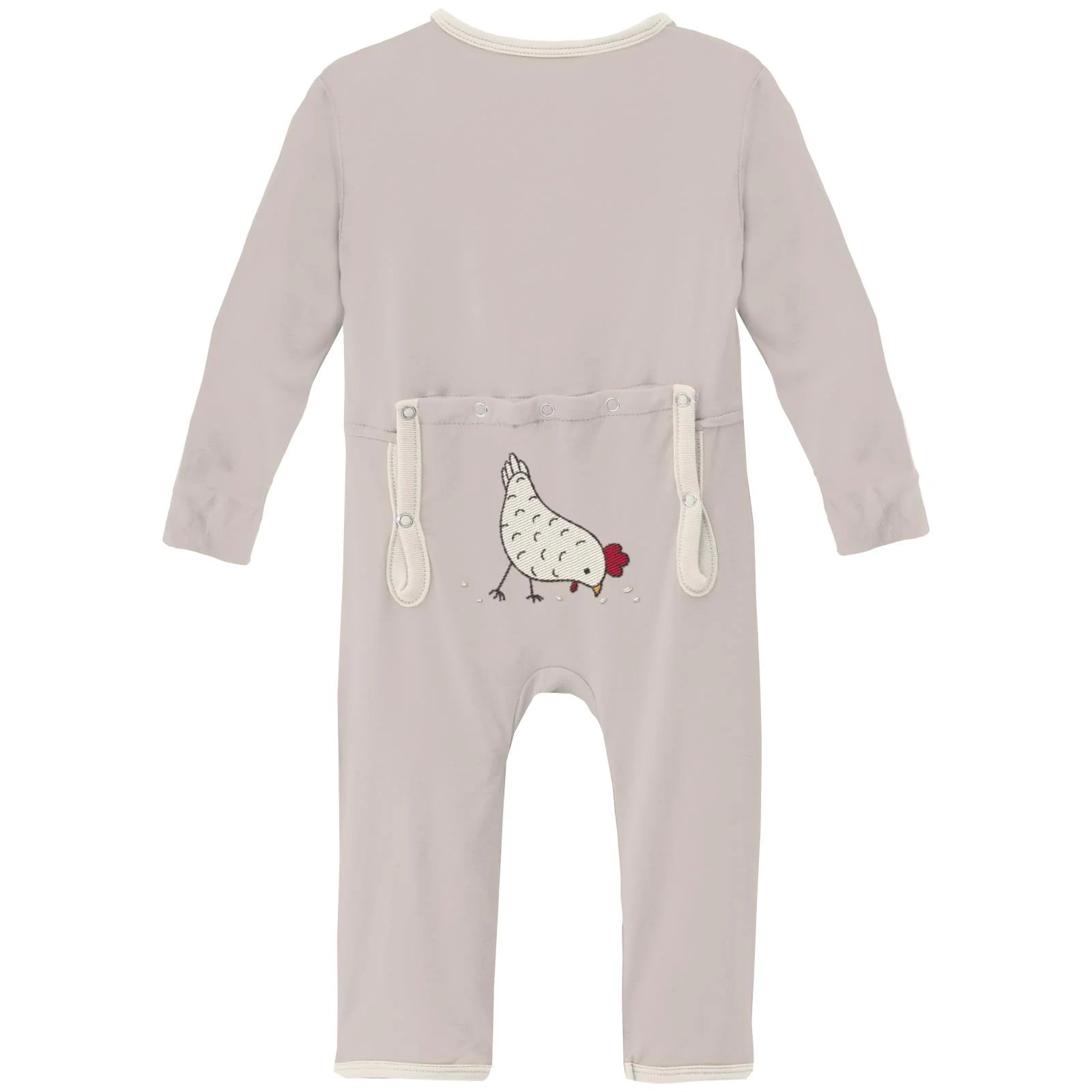 Kickee Pants Applique Chicken Coverall