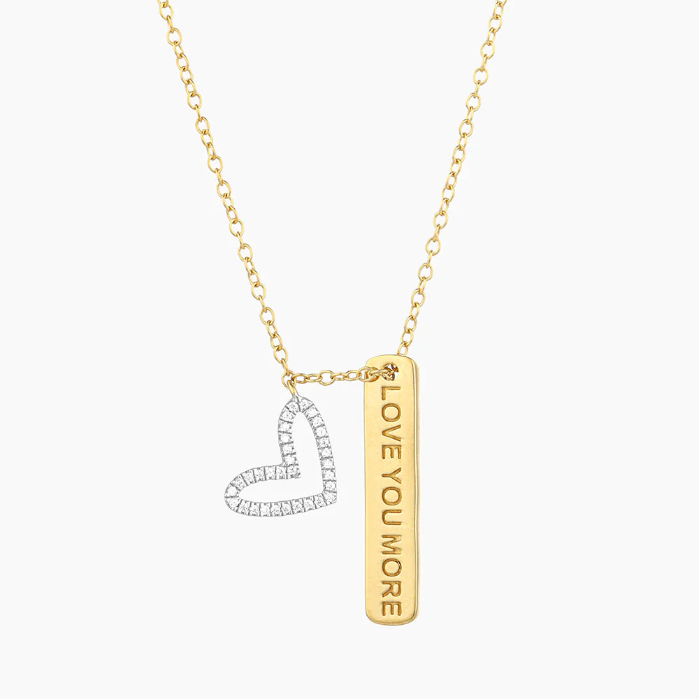 Ella Stein | Waterproof I Love You More Pendant Necklace