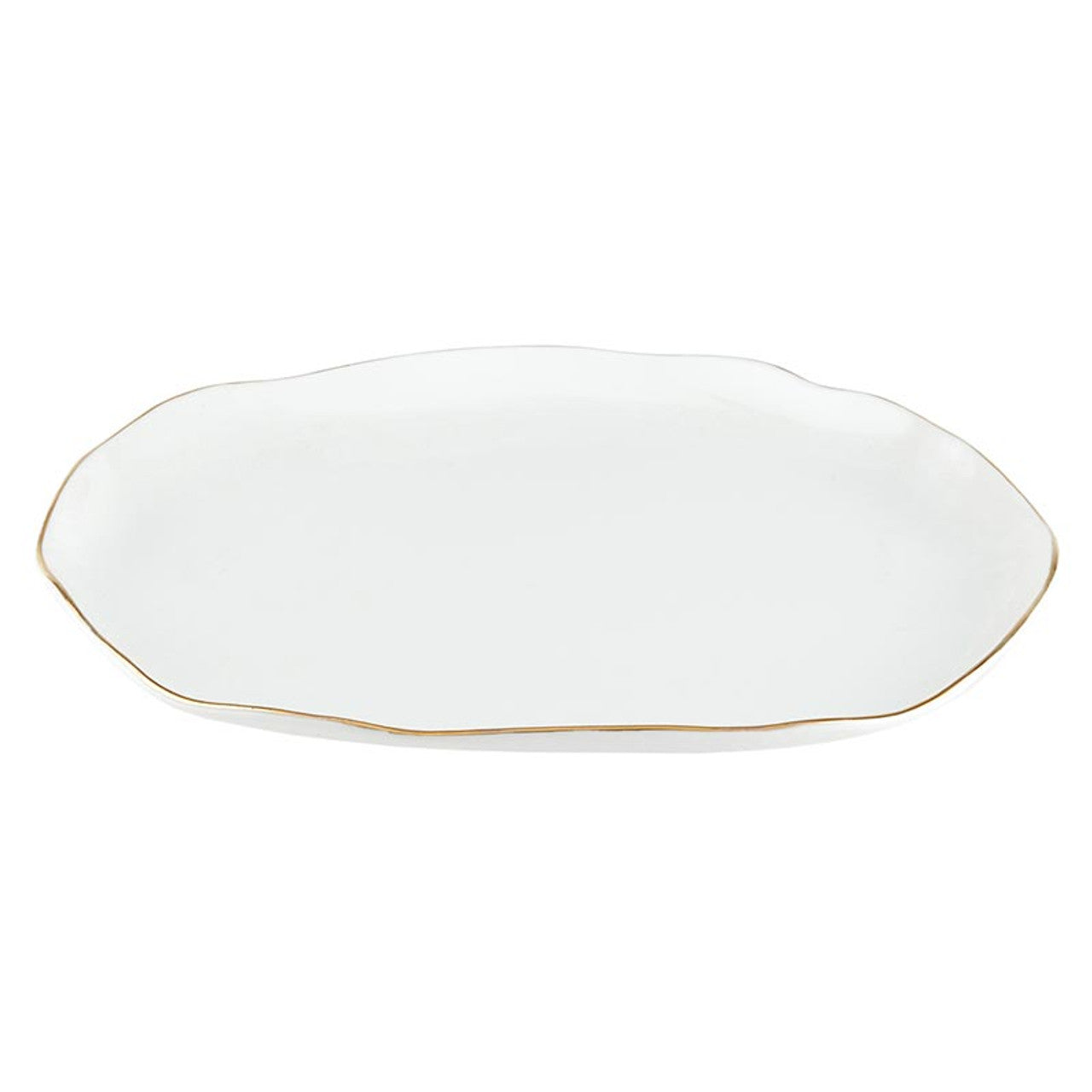 Gold Rim Organic Tray