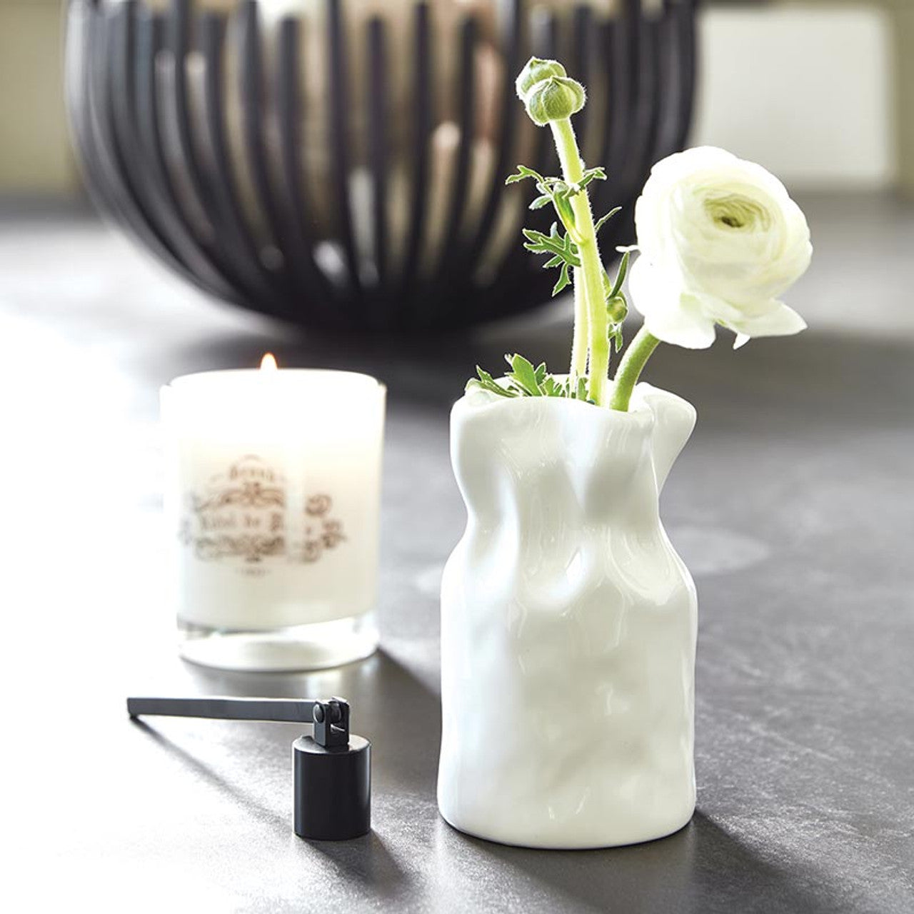 Cinched Ceramic Vase