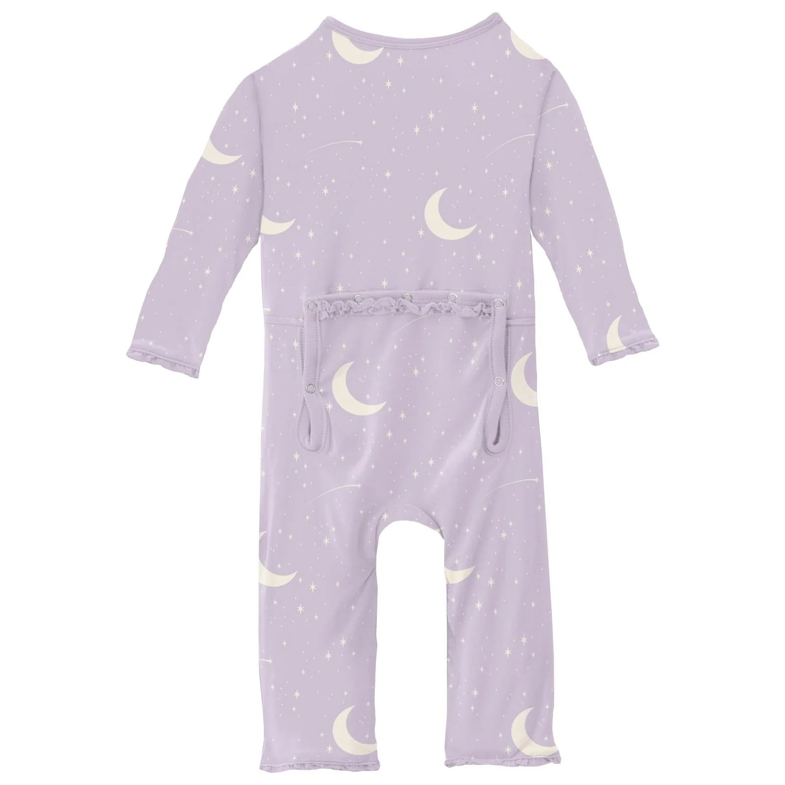 Kickee Pants Thistle Starry Sky & Moon Muffin Ruffle Coverall