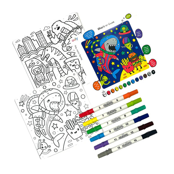 Colortopia Color By Number Paint Marker Kit