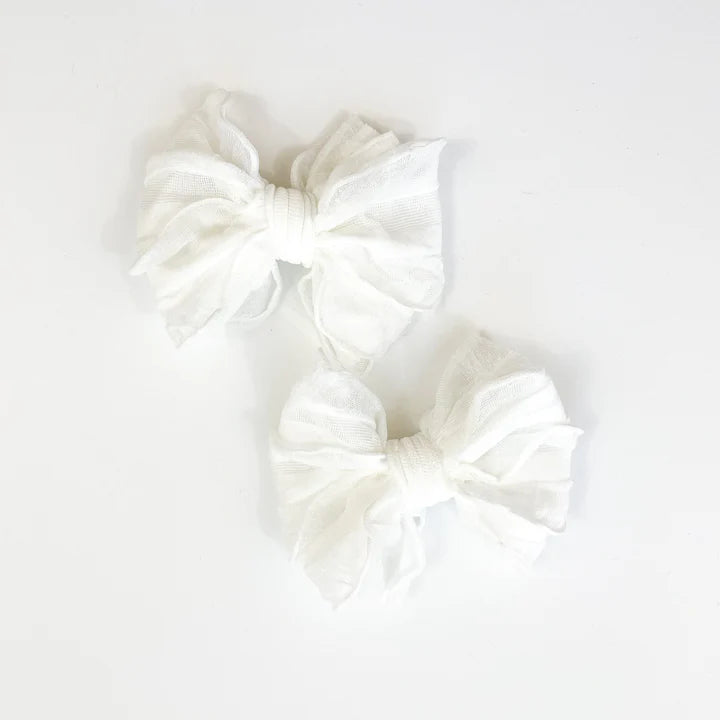 Ruffle Hair Clips