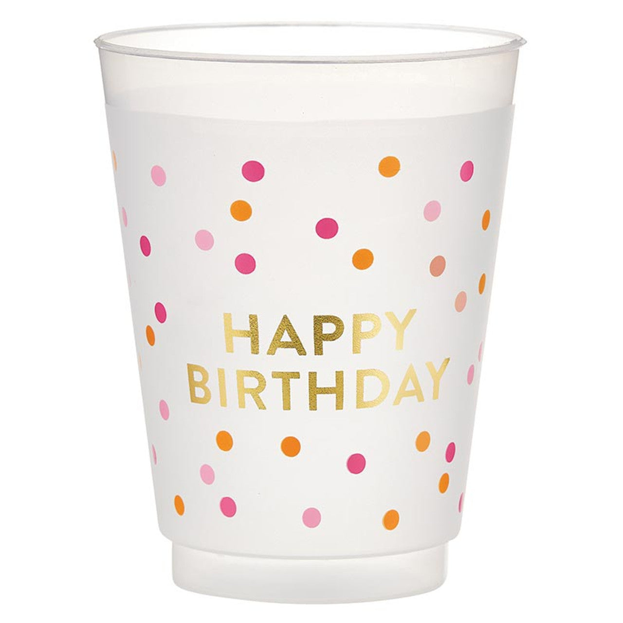 Happy Birthday Frosted Cups