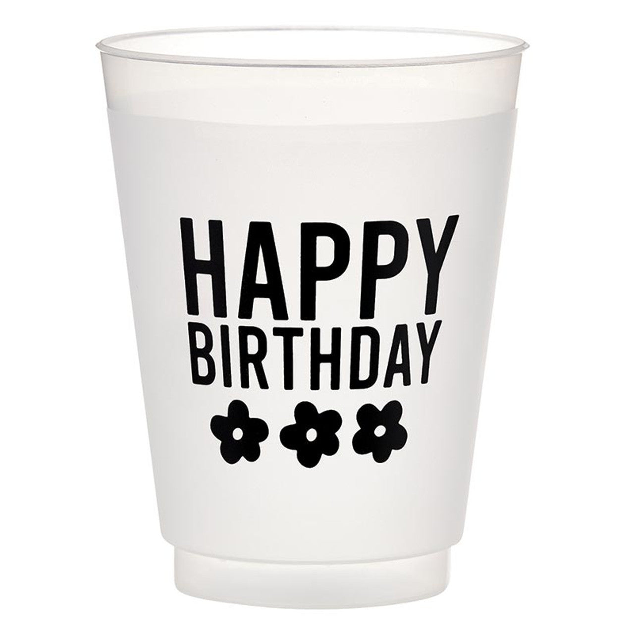 Happy Birthday Frosted Cups