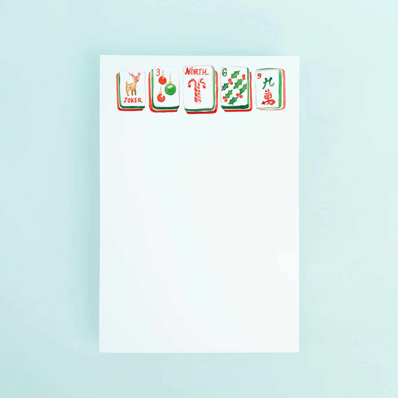 Holiday Mahjong Notepad