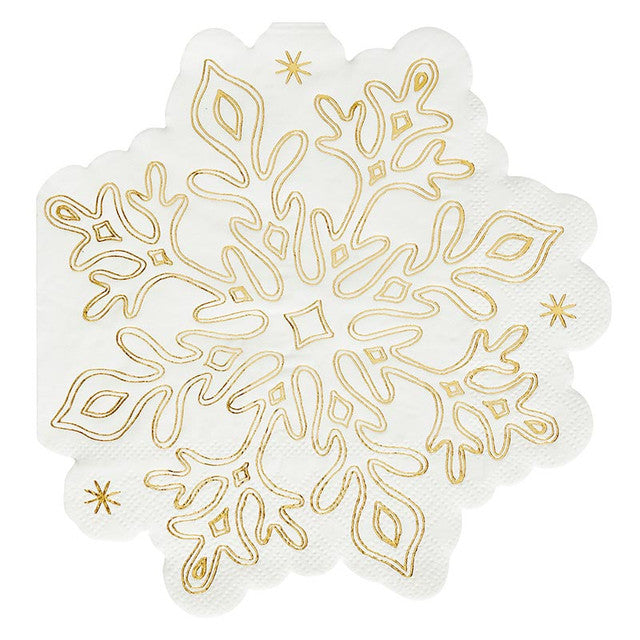 Die-Cut Cocktail Napkin - Snowflake