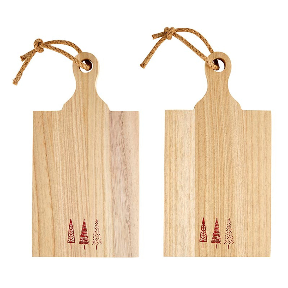 Mini Paulownia Wood Boards - Merry - Set of 2