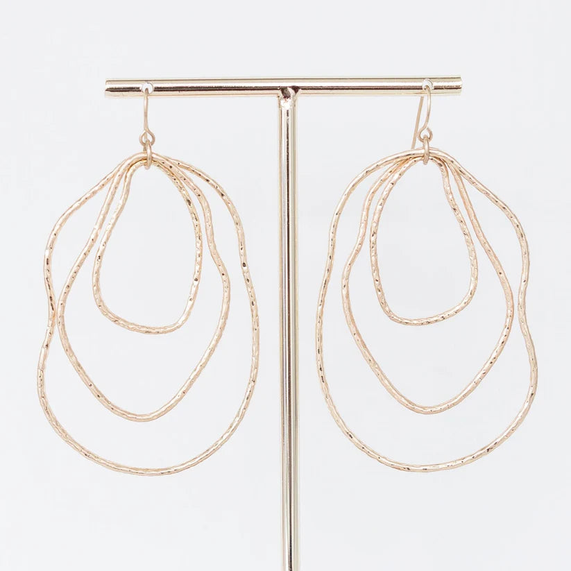 Paxton Multi-layered Gold Hoop