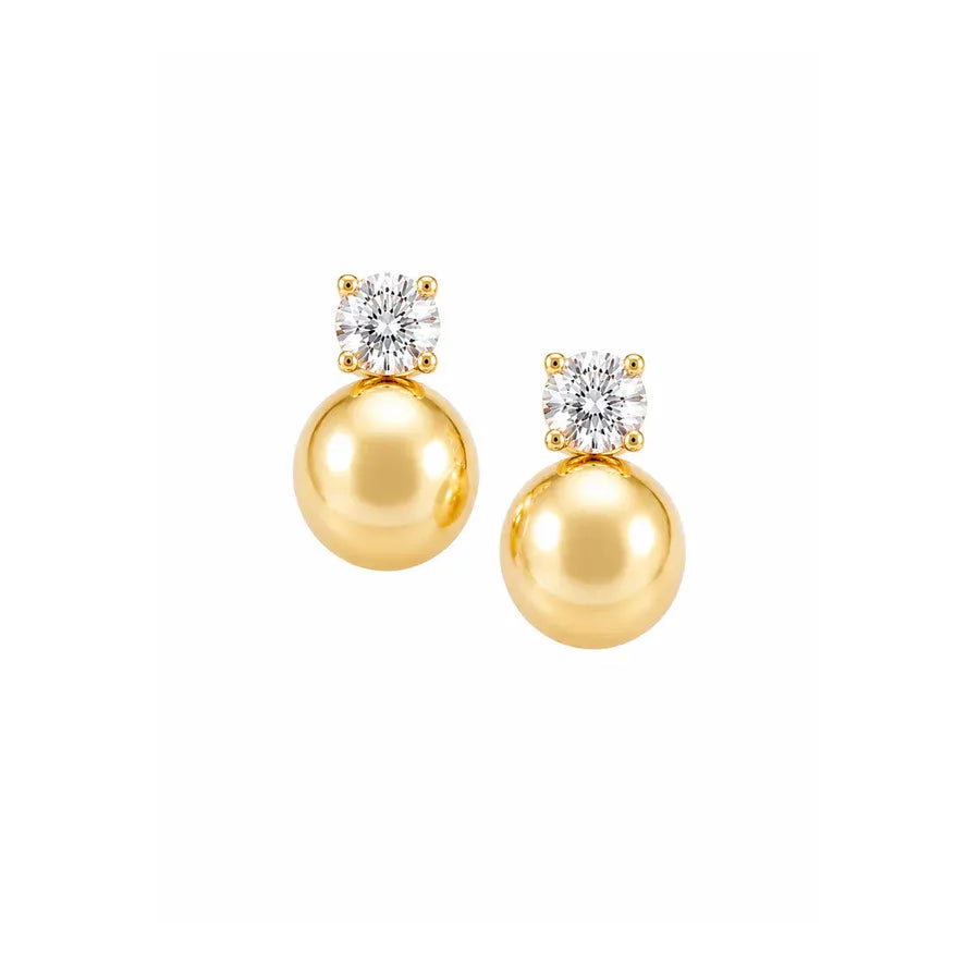 Quincy Round Stud Earring