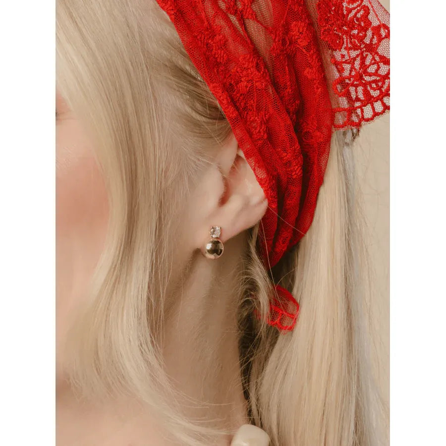Quincy Round Stud Earring