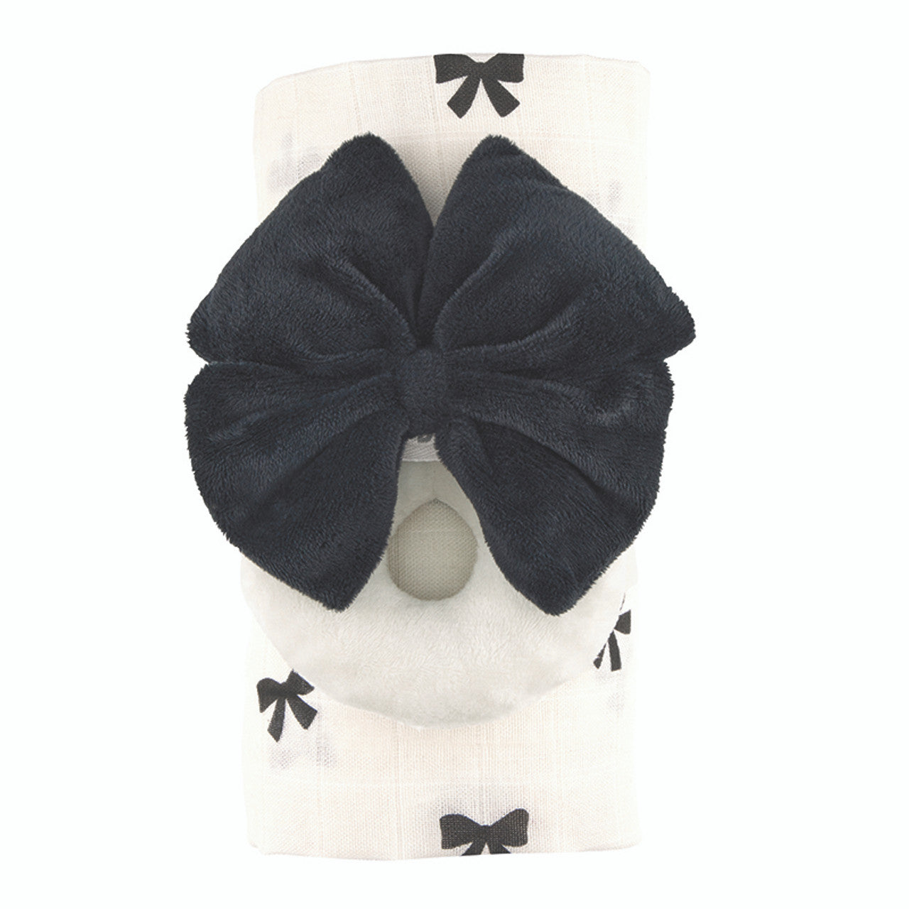 Bow Swaddle with Rattle