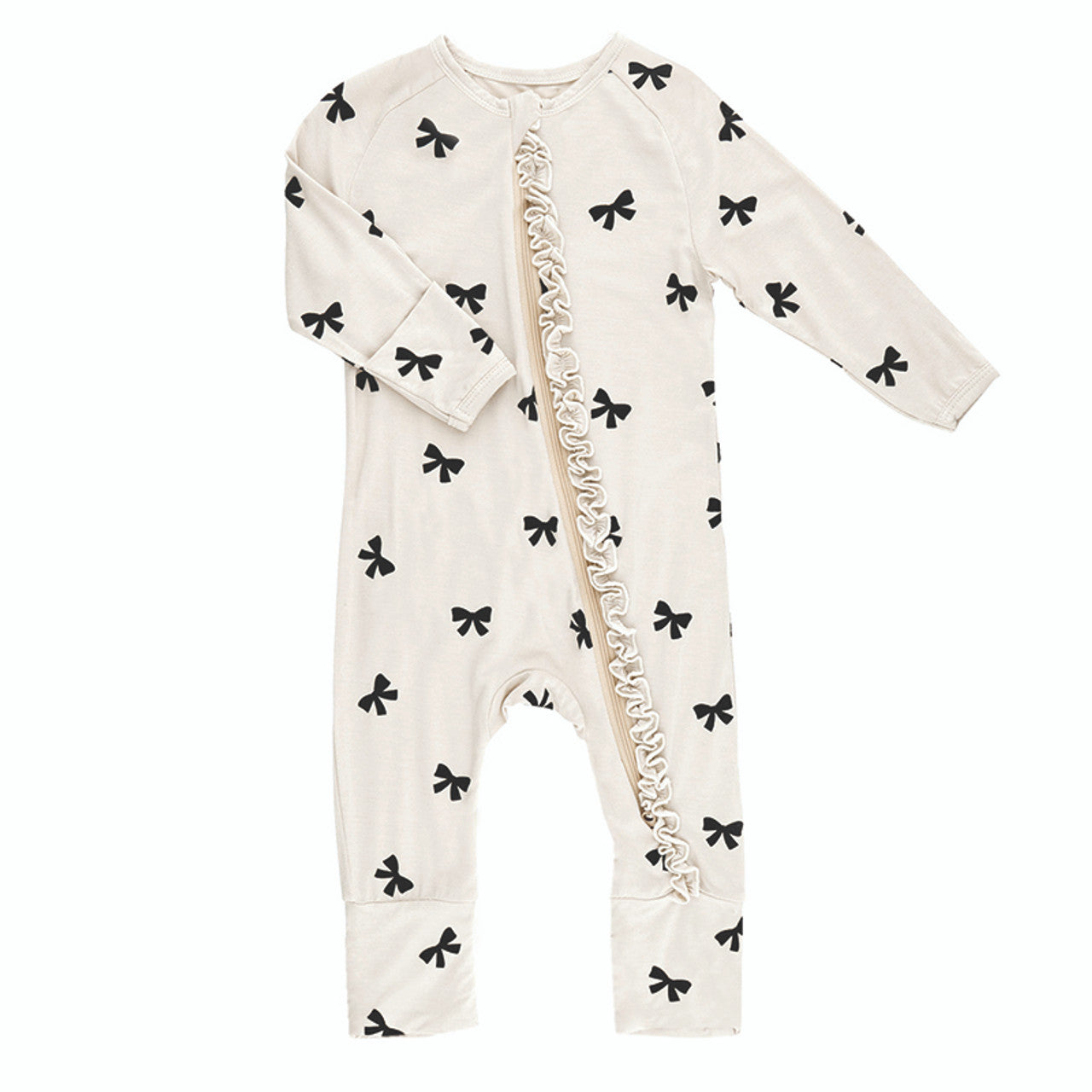 Bow Romper with Ruffles