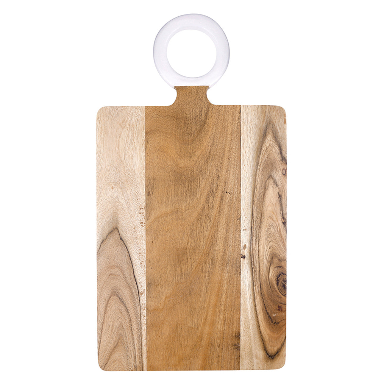 Wood Board with Enamel Handle