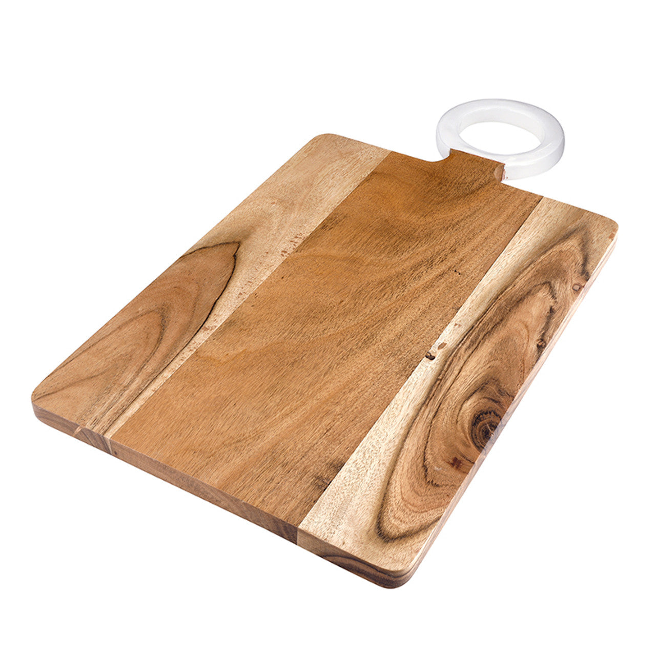Wood Board with Enamel Handle