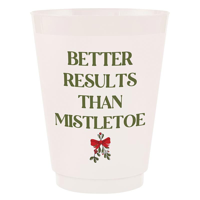 Better Results Than Mistletoe 8ct Frost Cups