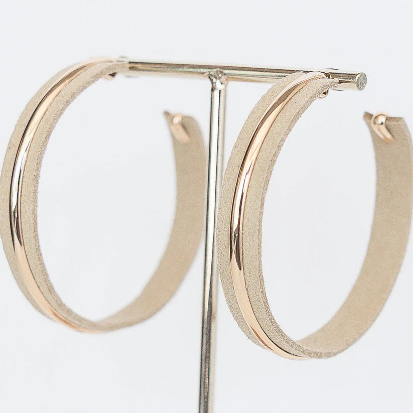 Rhett Suede Hoop Earrings
