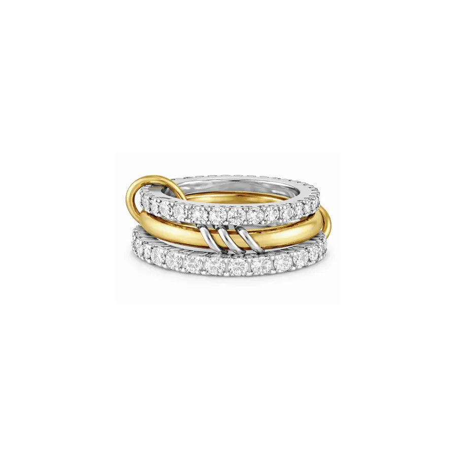 Raleigh Mixed Metal Interlock Ring